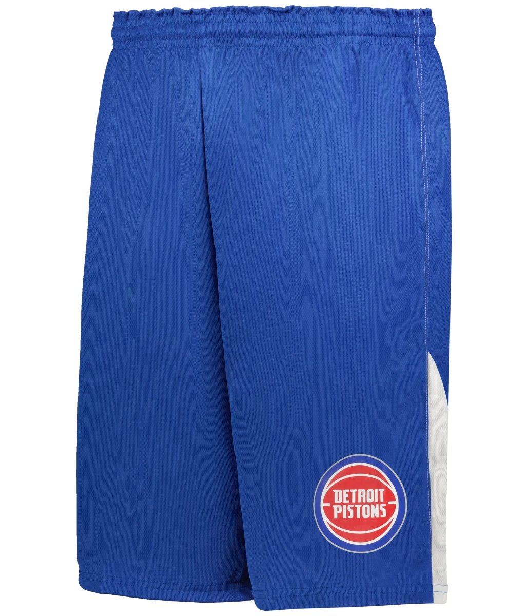 Augusta Sportswear NBA LOGO'D SHORTS - Augusta Sportswear A205LA NBA ROYAL/WHITE/DET PISTONS S