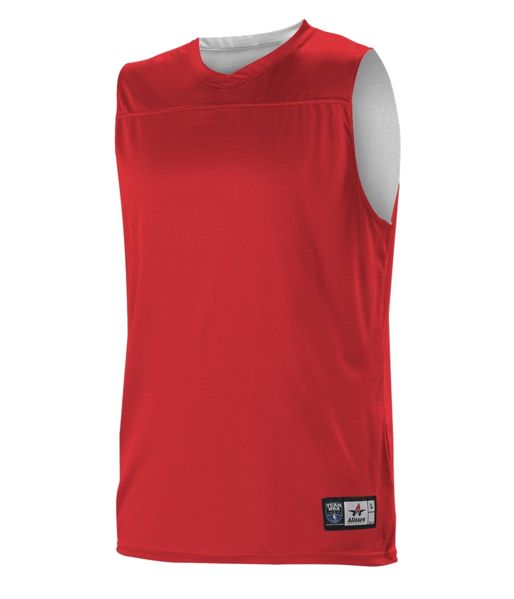 Augusta Sportswear NBA REVERSIBLE TEAM BASKETBALL JERSEY - Augusta Sportswear A105BA RED/WHITE (BA) S
