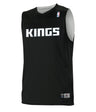Augusta Sportswear NBA REVERSIBLE TEAM BASKETBALL JERSEY - Augusta Sportswear A105LA NBA BK/WHITE/SAC KINGS S