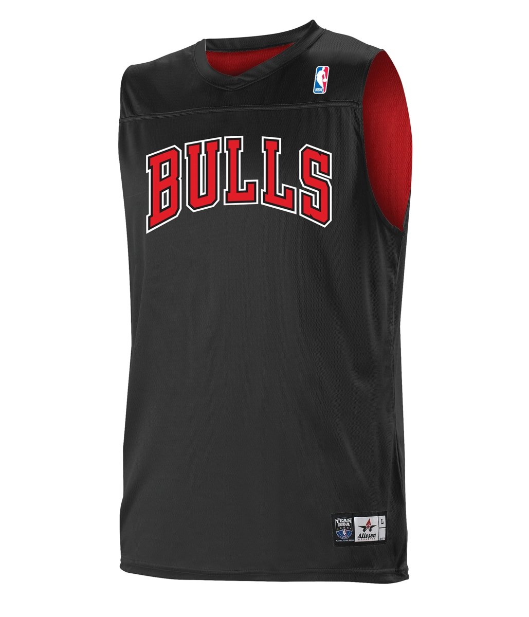 Augusta Sportswear NBA REVERSIBLE TEAM BASKETBALL JERSEY - Augusta Sportswear A105LA NBA BLACK/RED/CHICAGO BULLS S