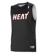 Augusta Sportswear NBA REVERSIBLE TEAM BASKETBALL JERSEY - Augusta Sportswear A105LA NBA BLACK/WHITE/MIAMI HEAT S