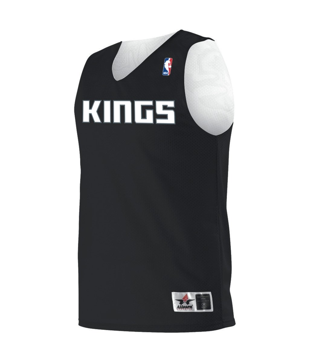 Augusta Sportswear NBA REVERSIBLE TEAM BASKETBALL JERSEY - Augusta Sportswear A115LA NBA BK/WHITE/SAC KINGS S