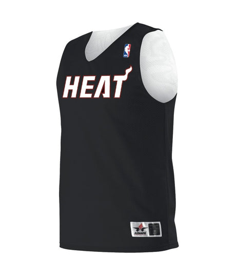 Augusta Sportswear NBA REVERSIBLE TEAM BASKETBALL JERSEY - Augusta Sportswear A115LA NBA BLACK/WHITE/MIAMI HEAT S