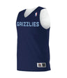 Augusta Sportswear NBA REVERSIBLE TEAM BASKETBALL JERSEY - Augusta Sportswear A115LA NBA NAVY/WH/MEM GRIZZLIES S