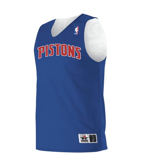 Augusta Sportswear NBA REVERSIBLE TEAM BASKETBALL JERSEY - Augusta Sportswear A115LA NBA ROYAL/WHITE/DET PISTONS S