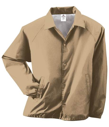 Augusta Sportswear Nylon Coach's Jacket/Lined 3100 KHAKI S