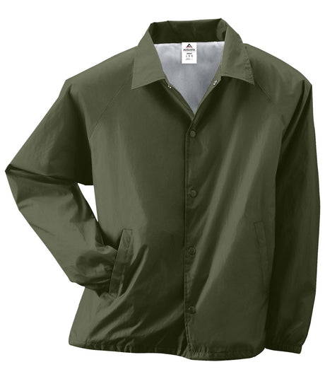 Augusta Sportswear Nylon Coach's Jacket/Lined 3100 OLIVE DRAB GREEN S