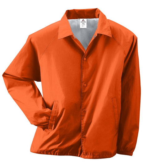 Augusta Sportswear Nylon Coach's Jacket/Lined 3100 ORANGE S