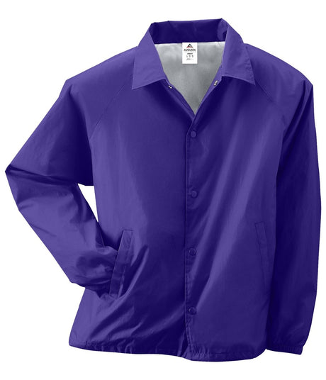 Augusta Sportswear Nylon Coach's Jacket/Lined 3100 PURPLE S