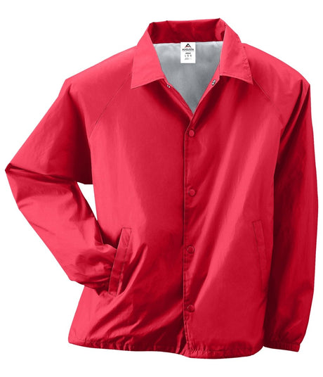 Augusta Sportswear Nylon Coach's Jacket/Lined 3100 RED S