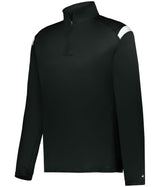 Augusta Sportswear ON THE RISE 1/4 ZIP PULLOVER 426500 BLACK/WHITE (BA) S