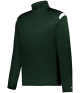 Augusta Sportswear ON THE RISE 1/4 ZIP PULLOVER 426500 FOREST/WHITE (BA) S