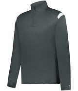 Augusta Sportswear ON THE RISE 1/4 ZIP PULLOVER 426500 GRAPHITE/WHITE (BA) S