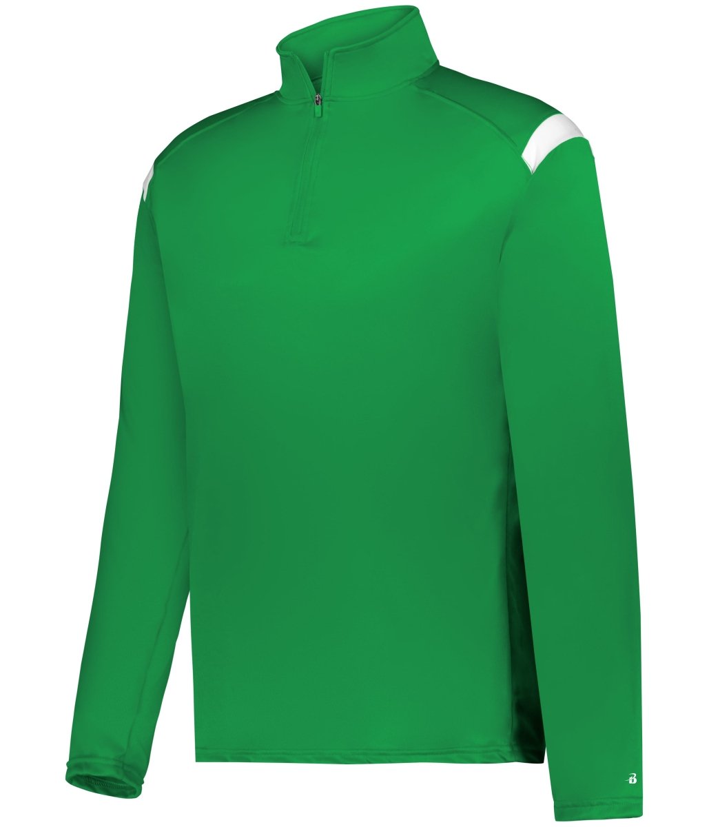 Augusta Sportswear ON THE RISE 1/4 ZIP PULLOVER 426500 KELLY/WHITE (BA) S