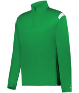 Augusta Sportswear ON THE RISE 1/4 ZIP PULLOVER 426500 KELLY/WHITE (BA) S