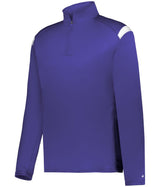 Augusta Sportswear ON THE RISE 1/4 ZIP PULLOVER 426500 PURPLE/WHITE (BA) S