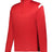 Augusta Sportswear ON THE RISE 1/4 ZIP PULLOVER 426500 RED/WHITE (BA) S