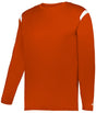 Augusta Sportswear ON THE RISE LONG SLEEVE TEE 425500 BT. ORANGE/WHITE (BA) S