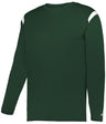 Augusta Sportswear ON THE RISE LONG SLEEVE TEE 425500 FOREST/WHITE (BA) S