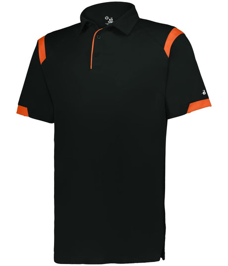 Augusta Sportswear ON THE RISE POLO 335000 BLACK/BT. ORANGE (BA) S