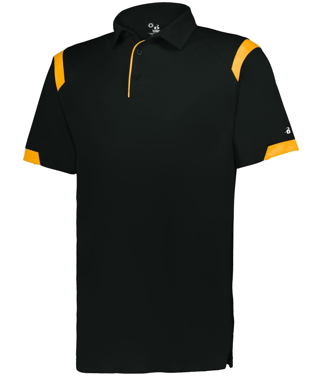 Augusta Sportswear ON THE RISE POLO 335000 BLACK/GOLD (BA) S