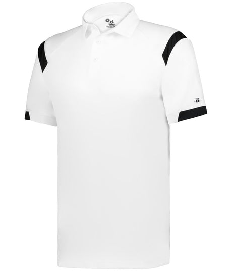 Augusta Sportswear ON THE RISE POLO 335000 WHITE/BLACK (BA) S