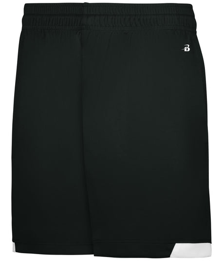 Augusta Sportswear ON THE RISE SHORTS - Augusta Sportswear 710100 BLACK/WHITE (BA) S