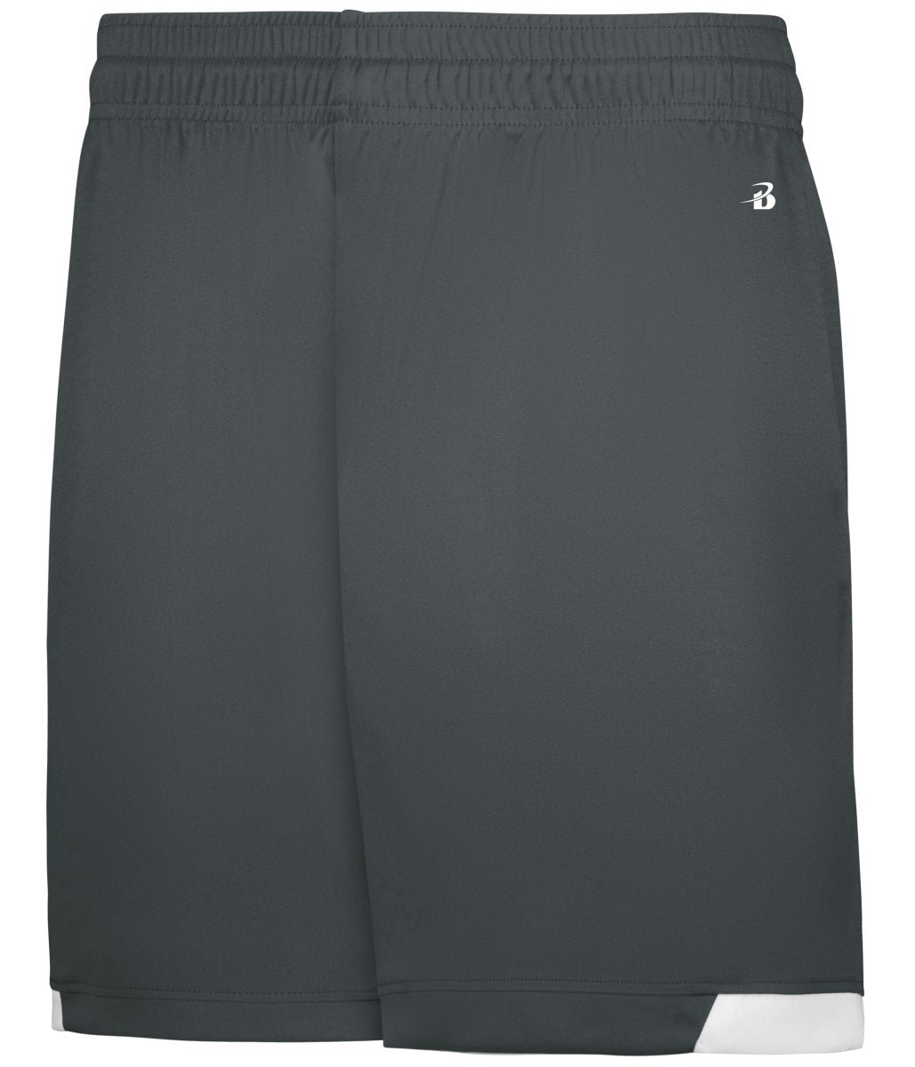 Augusta Sportswear ON THE RISE SHORTS - Augusta Sportswear 710100 GRAPHITE/WHITE (BA) S
