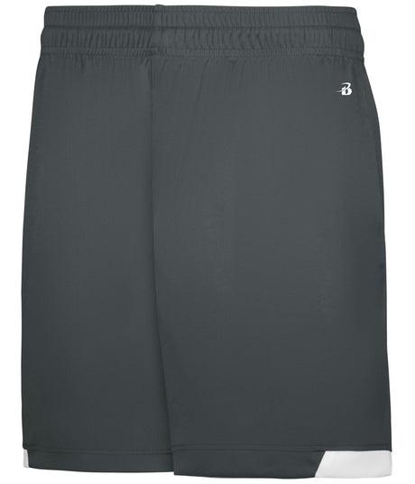 Augusta Sportswear ON THE RISE SHORTS - Augusta Sportswear 710100 GRAPHITE/WHITE (BA) S
