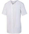 Augusta Sportswear Pinstripe Full - Button Jersey 1685 WHITE/BLACK S