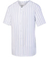 Augusta Sportswear Pinstripe Full - Button Jersey 1685 WHITE/ROYAL S