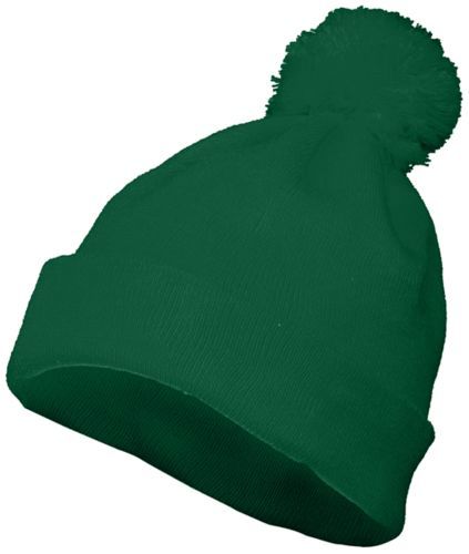 Augusta Sportswear Pom Beanie 6816 DARK GREEN OS