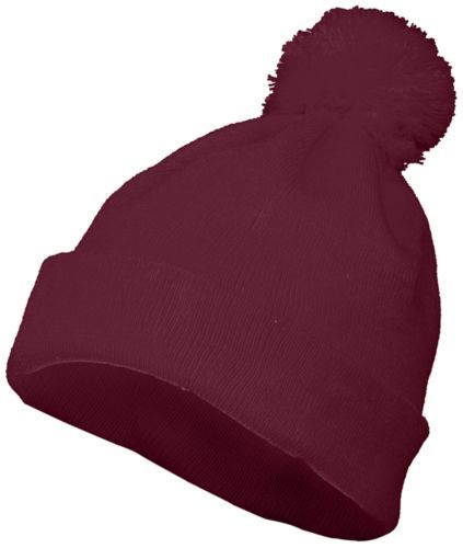 Augusta Sportswear Pom Beanie 6816 MAROON OS