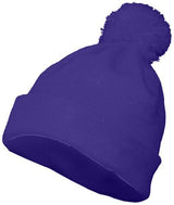 Augusta Sportswear Pom Beanie 6816 PURPLE OS