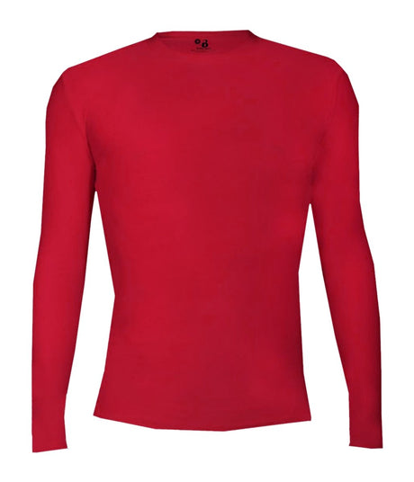 Augusta Sportswear PRO COMPRESSION LONG SLEEVE CREW 460500 RED (BA) S