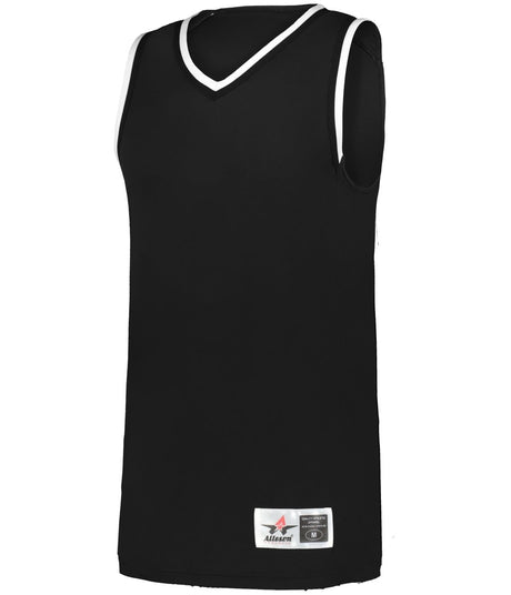 Augusta Sportswear RETRO BASKETBALL JERSEY - Augusta Sportswear A51000 BLACK/BLACK/WHITE (BA) S