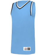 Augusta Sportswear RETRO BASKETBALL JERSEY - Augusta Sportswear A51000 COL BL/BLACK/WHITE (BA) S