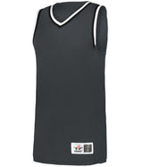 Augusta Sportswear RETRO BASKETBALL JERSEY - Augusta Sportswear A51000 GRAPHITE/BLACK/WHITE (BA) S