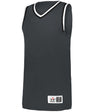 Augusta Sportswear RETRO BASKETBALL JERSEY - Augusta Sportswear A51000 GRAPHITE/BLACK/WHITE (BA) S