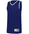 Augusta Sportswear RETRO BASKETBALL JERSEY - Augusta Sportswear A51000 NAVY/GRAPHITE/WHITE (BA) S