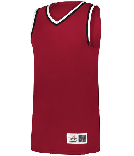 Augusta Sportswear RETRO BASKETBALL JERSEY - Augusta Sportswear A51000 RED/BLACK/WHITE (BA) S