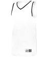 Augusta Sportswear RETRO BASKETBALL JERSEY - Augusta Sportswear A51000 WHITE/BLACK/WHITE (BA) S