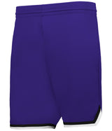 Augusta Sportswear RETRO BASKETBALL SHORTS - Augusta Sportswear A52000 PURPLE/BLACK/WHITE (BA) S