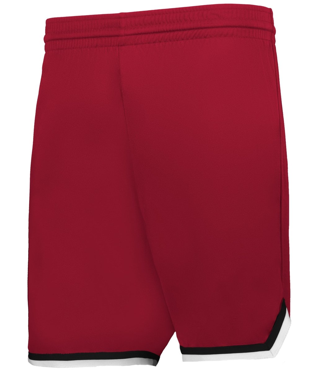 Augusta Sportswear RETRO BASKETBALL SHORTS - Augusta Sportswear A52000 RED/BLACK/WHITE (BA) S