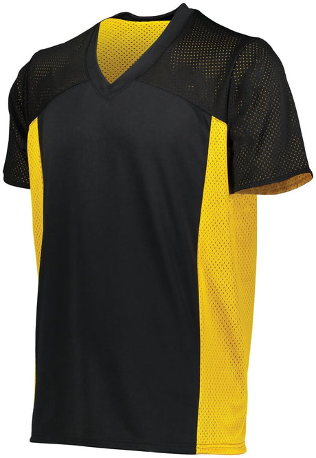 Augusta Sportswear Reversible Flag Football Jersey 264 BLACK/GOLD S