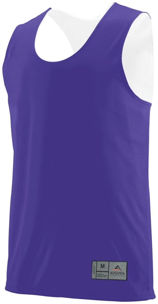 Augusta Sportswear Reversible Wicking Jersey 148 PURPLE/WHITE S
