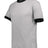 Augusta Sportswear Ringer T-Shirt - Augusta Sportswear 710 ATHLETIC HEATHER/BLACK S