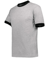 Augusta Sportswear Ringer T-Shirt - Augusta Sportswear 710 ATHLETIC HEATHER/BLACK S