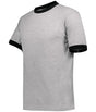 Augusta Sportswear Ringer T-Shirt - Augusta Sportswear 710 ATHLETIC HEATHER/BLACK S
