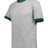 Augusta Sportswear Ringer T-Shirt - Augusta Sportswear 710 ATHLETIC HEATHER/DARK GREEN S